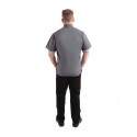 Chef Works Urban Springfield unisex koksbuis met rits korte mouw inktblauw S