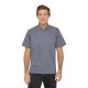 Chef Works Urban Springfield unisex koksbuis met rits korte mouw inktblauw S