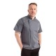 Chef Works Urban Springfield unisex koksbuis met rits korte mouw inktblauw XL