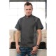 Chef Works Urban Delancey denim koksbuis korte mouw grijs XL