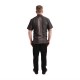 Chef Works Urban Tribeca denim koksbuis met drukknopen korte mouw grijs L