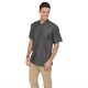 Chef Works Urban Tribeca denim koksbuis met drukknopen korte mouw grijs L