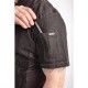 Chef Works Urban Tribeca denim koksbuis met drukknopen korte mouw grijs L