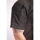 Chef Works Urban Tribeca denim koksbuis met drukknopen korte mouw grijs L