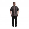 Chef Works Urban Tribeca denim koksbuis met drukknopen korte mouw grijs M