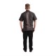 Chef Works Urban Tribeca denim koksbuis met drukknopen korte mouw grijs XL