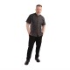 Chef Works Urban Tribeca denim koksbuis met drukknopen korte mouw grijs XL