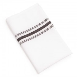Servetten zwart gestreept (10 stuks)