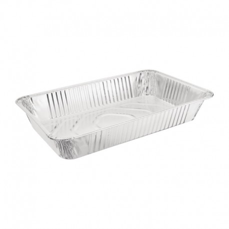 Fiesta rechthoekige aluminium serveerschalen GN 1/1 (5 stuks)