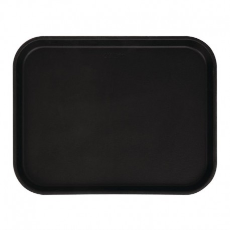 Cambro Camtread rechthoekig antislip glasvezel dienblad zwart 45,7cm