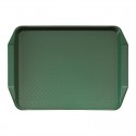 Cambro polypropyleen fastfood dienblad met handvatten groen 43x30cm