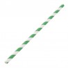 Fiesta Green composteerbare papieren rietjes groen-wit gestreept