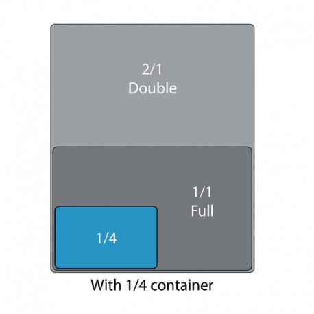 Cambro buigzaam polypropyleen deksel GN 1/4