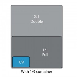Cambro buigzaam polypropyleen deksel GN 1/9