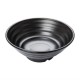 Kristallon Fusion melamine grote kommen zwart 23cm (4 stuks)