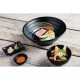 Kristallon Fusion melamine grote kommen zwart 23cm (4 stuks)
