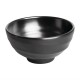 Kristallon Fusion melamine rijstkommen zwart 11,4cm (6 stuks)