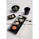 Kristallon Fusion melamine theebekers zwart 20cl (6 stuks)