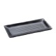 Olympia Kristallon Fusion rechthoekige melamine schalen zwart 10,2cm