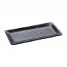 Olympia Kristallon Fusion rechthoekige melamine schalen zwart 10,2cm