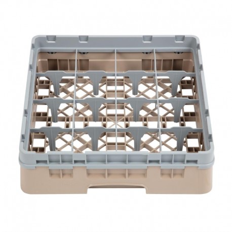 Cambro Camrack vaatwaskorf met 16 compartimenten max. glashoogte 9,2cm