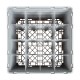 Cambro Camrack vaatwaskorf met 16 compartimenten max. glashoogte 29,8cm
