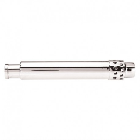 RVS overlooppijp 28cm met RVS filter