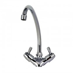 Monobloc mengkraan met draaiknoppen en kraan van 20cm