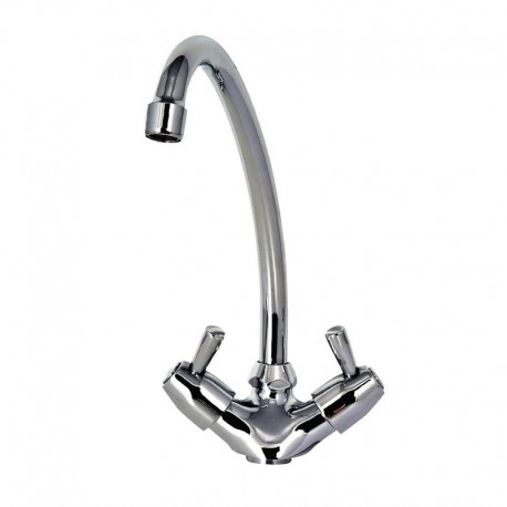Monobloc mengkraan met draaiknoppen en kraan van 20cm