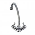 Gastro M monobloc mengkraan met draaiknoppen en kraan van 20cm