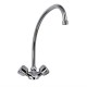 Monobloc mengkraan met 90° hendels en kraan van 20cm