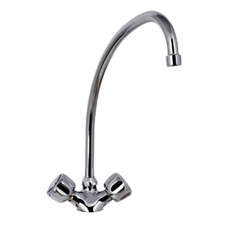Monobloc mengkraan met 90° hendels en kraan van 20cm