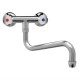 Gastro M heavy duty duobloc mengkraan met draaiknoppen en lage uitloop van 30cm