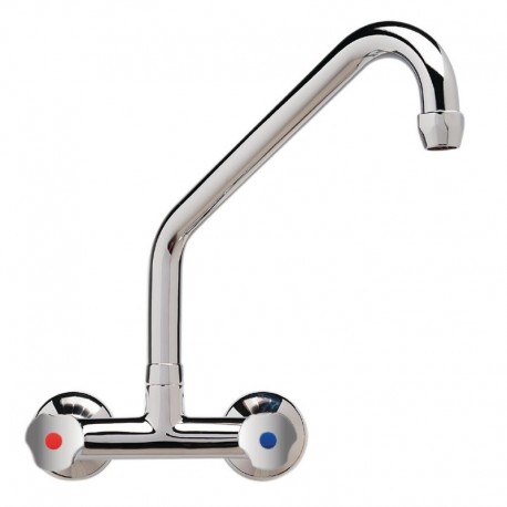 Heavy duty duobloc mengkraan met draaiknoppen en hoge uitloop van 30cm