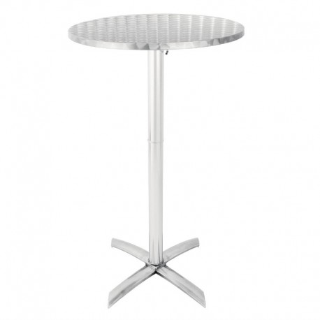 Bolero ronde statafel met kantelbaar RVS blad