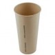 Bamboe karton/PLA milkshakebeker 22oz/660ml/90mm Ø