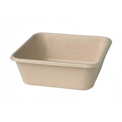 Duni Bagasse Box 155x155x53 900cc Bruin (40 stuks)