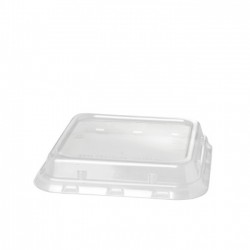 Duni rPET deksel tbv Bagasse Box 156x156 (40 stuks)