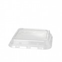 Duni rPET deksel tbv Bagasse Box 156x156 (40 stuks)