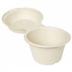 Duni Snackbox 575ml pulp met deksel (50 stuks)