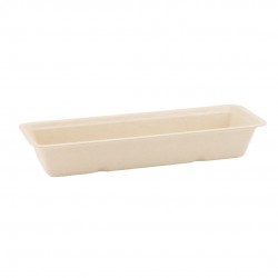 Suikerriet snackbakje A16 bruin Frikandel 16 x 50 ( 800 stuks )