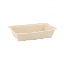 Suikerriet snackbakje A13 bruin 12 x 50 (600 stuks)