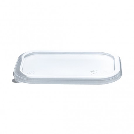 PLA deksel voor suikerriet bakje 500/650ml (125 stuks)