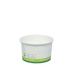 FSC® karton/PLA ijsbeker 3oz/90ml/71mm Ø x 40mm 1000 stuks