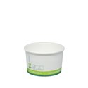 FSC® karton/PLA ijsbeker 3oz/90ml/71mm Ø x 40mm 1000 stuks
