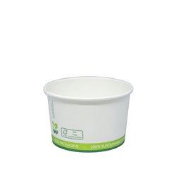 FSC® karton/PLA ijsbeker 4oz/120ml/76mm Ø x 47mm 1000 stuks