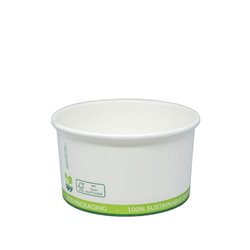 FSC® karton/PLA ijsbeker 6oz/180ml/90mmØ x 48mm 1000 stuks