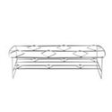 RVS frietzakhouder voor 6 frietzakken 45x14x10,8cm - Doos: 16 stuks