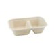 Suikerriet bakje 1000ml/22,9x15,3x5cm bruin 2-vaks 2x125 (250 stuks)