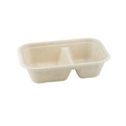 Suikerriet bakje 1000ml/22,9x15,3x5cm bruin 2-vaks 2x125 (250 stuks)